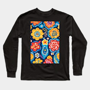 pattern batik motif Long Sleeve T-Shirt